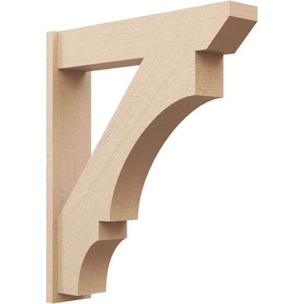 Ekena Millwork 7 1/2-in W x 34-in D x 40-in H Balboa Slat Rough Cedar Woodgrain TimberThane Outlooker, Primed Tan OUTUR075X34X40BOA24RCPR - main